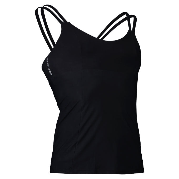 HoldBreaker X black sports bra tops with built in sports bra